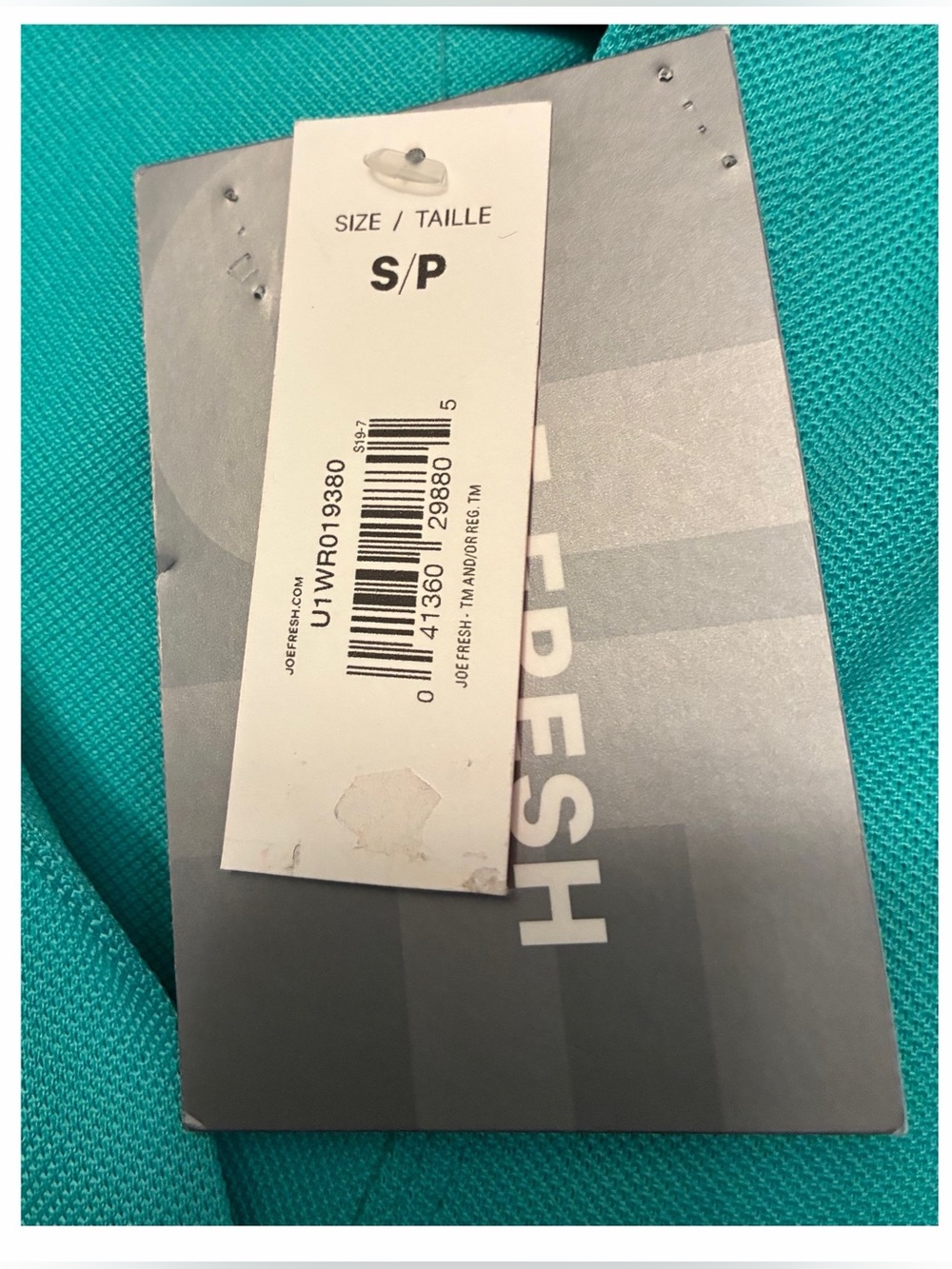 JOE FRESH NWT Active Teal Sleeveless Polo Tank Top Small Moisture Wicking Golf - Picture 10 of 16